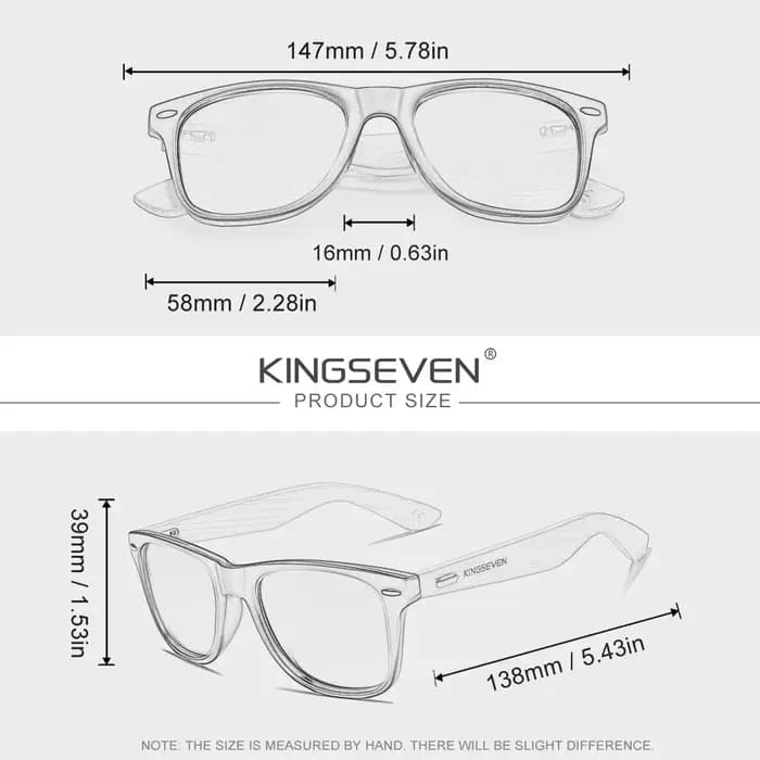 KINGSEVEN 2026 Nouvelles Lunettes de Soleil en Bois pour Homme Polarisées Haute Qualité Mode Hommes UV400 Accessoire de Lunetterie