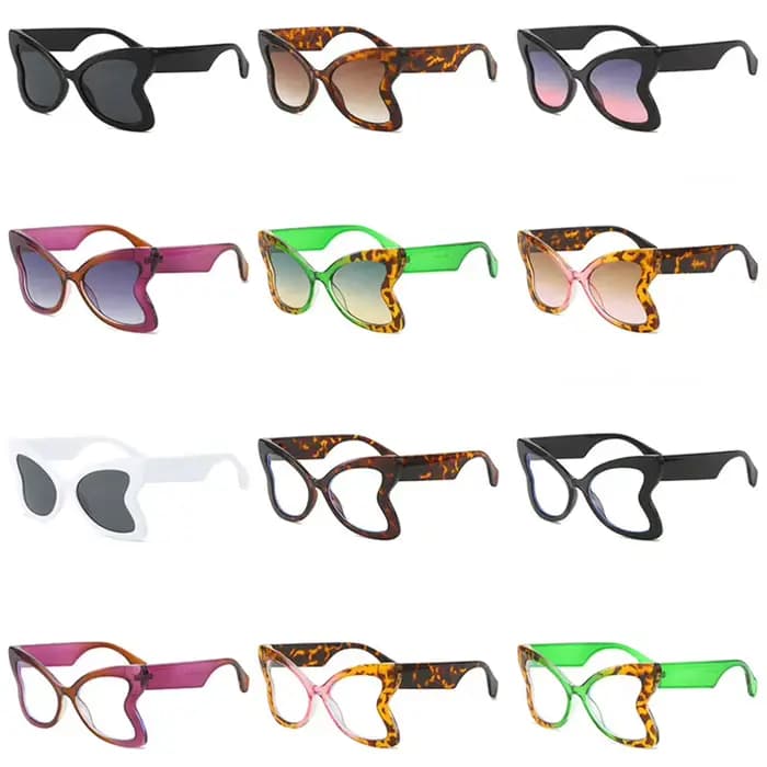 Lunettes de soleil papillon pour femmes