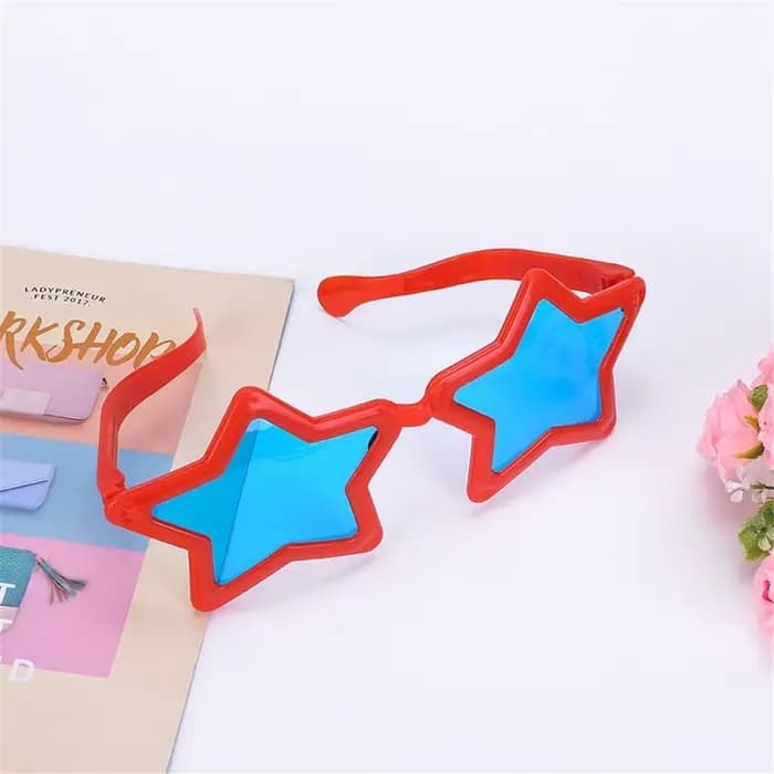 Lunettes de Soleil Rétro en Forme d'Étoile pour Adulte