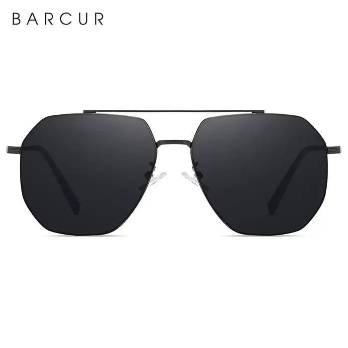 BARCUR lentille carrée en verre hommes lunettes De soleil pour femmes