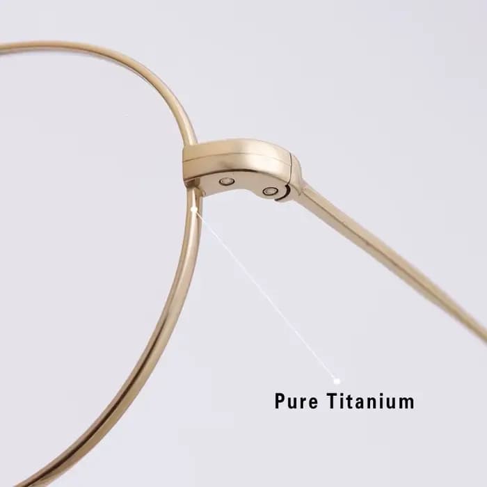 Lunettes en titane pur pour hommes et femmes