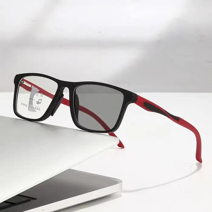Lunettes de lecture multifocales photochromiques à la mode neutre