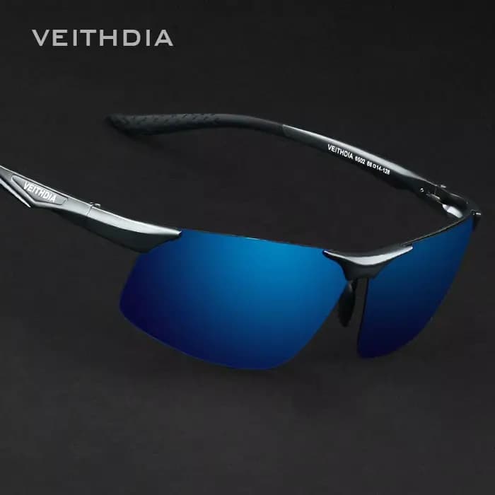 VEITHDIA – lunettes de soleil polarisées en aluminium et magnésium pour homme