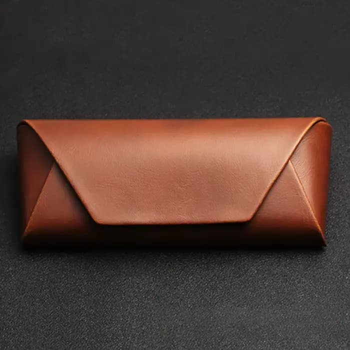 Étui à lunettes de luxe en cuir pour myopie