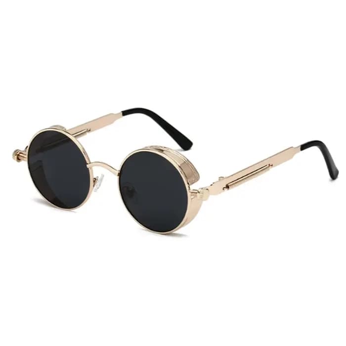 Lunettes de soleil polarisées en métal doré