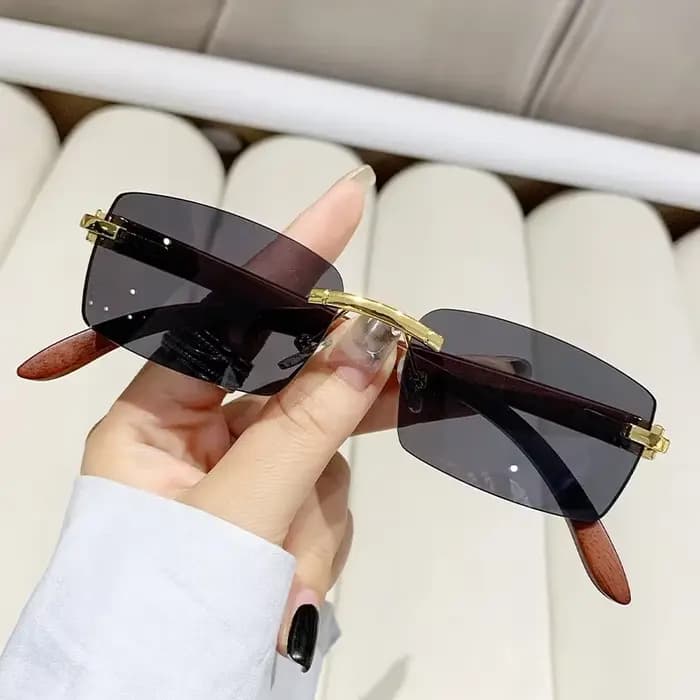 Lunettes de soleil carrées à petit cadre pour hommes et femmes