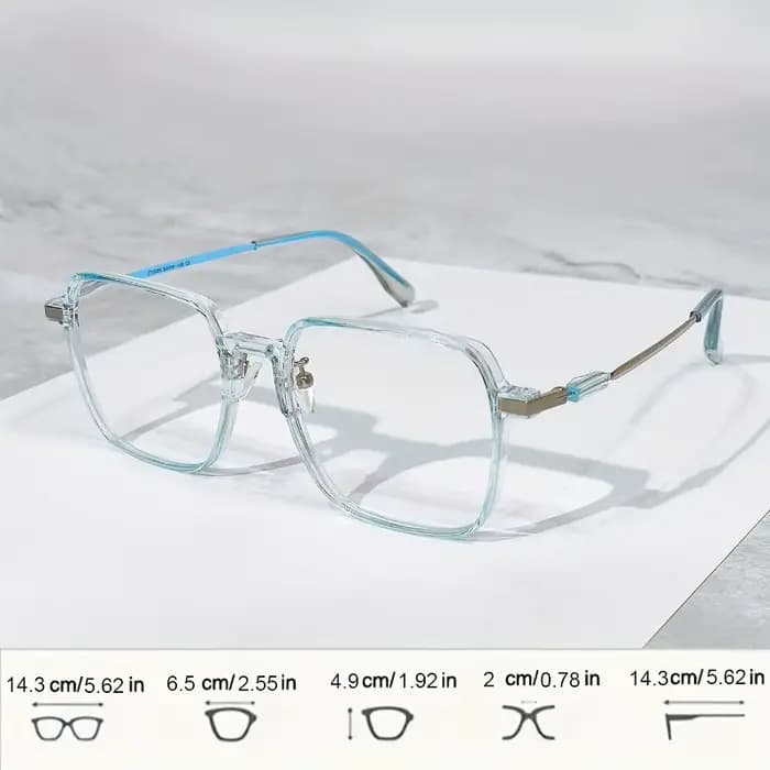 Lunettes carrées tendance grande taille