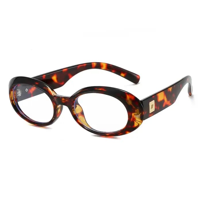Léopard petites lunettes de lecture ovales 2025 tendance Anti lumière bleue loisirs presbyte lunettes lentille claire lunettes optiques pour les femmes