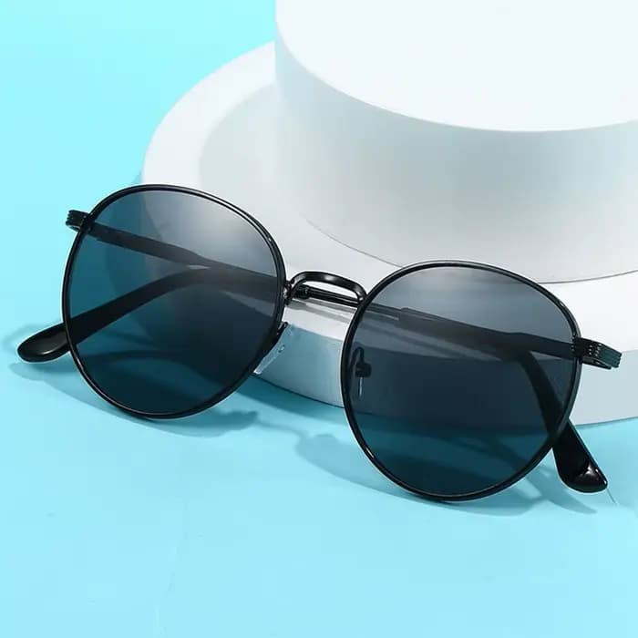 Lunettes de soleil rondes vintage pour femmes et hommes