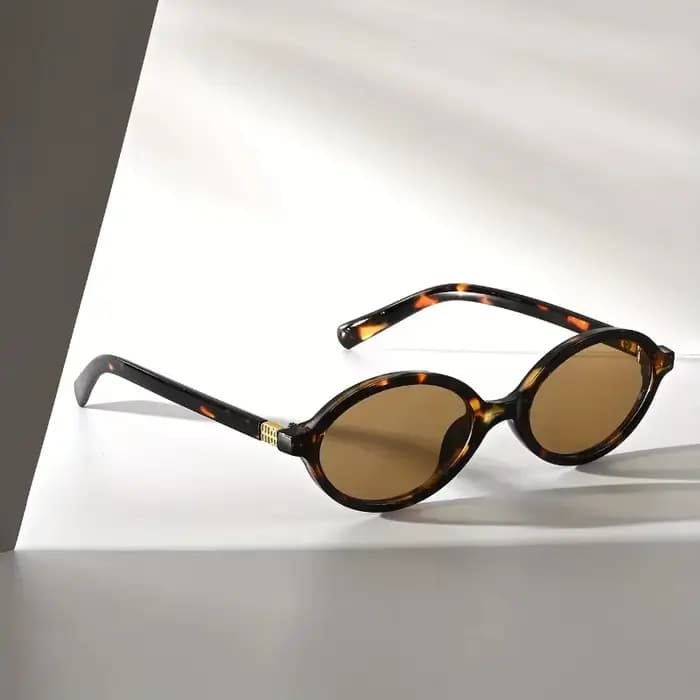 Lunettes de soleil ovales rétro pour hommes et femmes