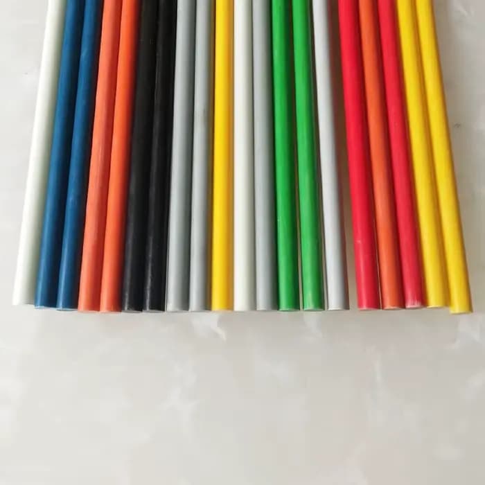 Isolation en fibre de verre haute température, barre en fibre violette solide, rouge, jaune, bleu, vert, noir, le plus récent, 02/10/2018, longueur 500mm, 6mm