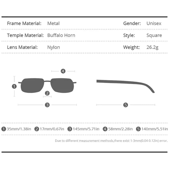 Lunettes HEPIDEM en corne de buffle pour femmes