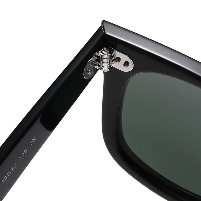 Lunettes de soleil inclinables classiques lentille en verre
