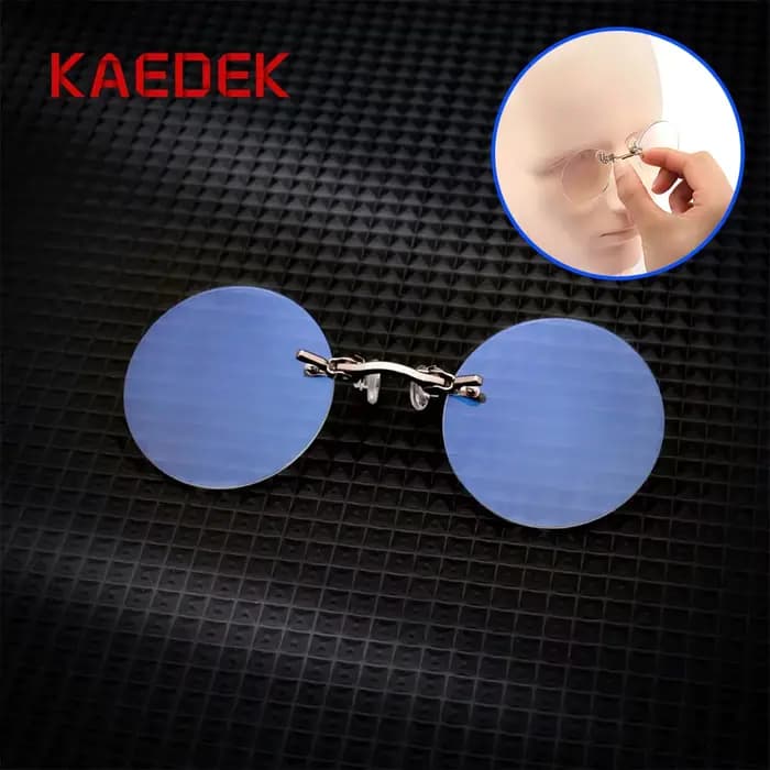 KAEDEK pince sur nez lunettes rondes sans monture matrice Morpheus