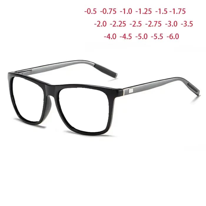 Lunettes carrées en aluminium magnésium pour hommes et femmes
