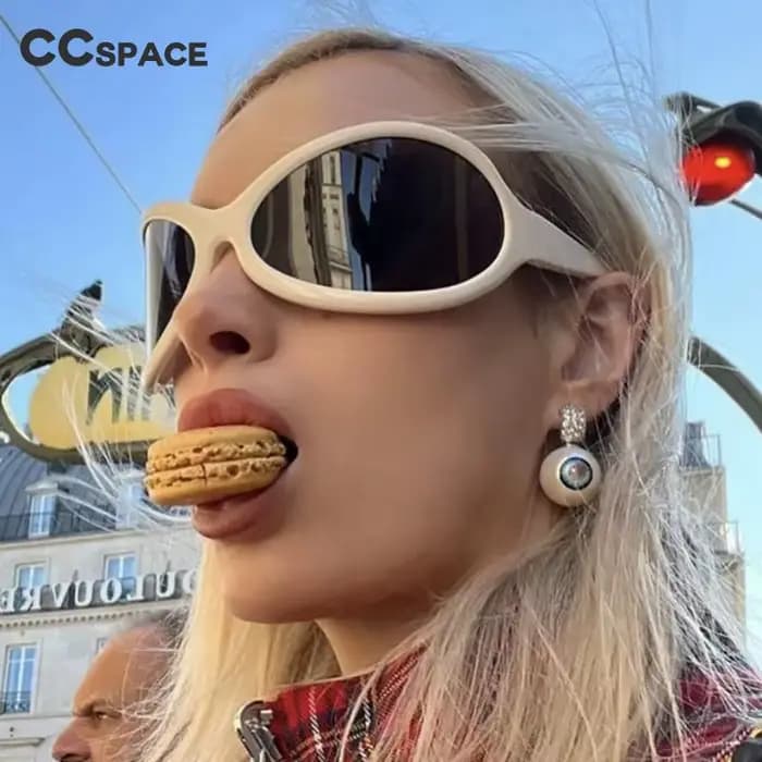 Lunettes de soleil rondes en forme d'œuf pour femmes et hommes