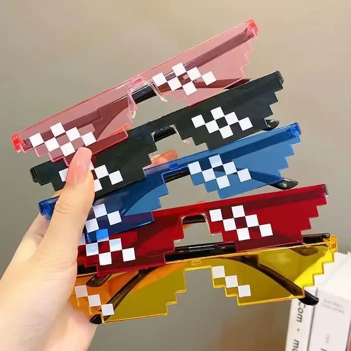 Lunettes de soleil Pixel Mosaic pour hommes et femmes