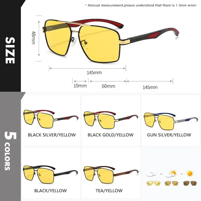 LIOUMO lunettes de soleil photochromiques intelligentes hommes