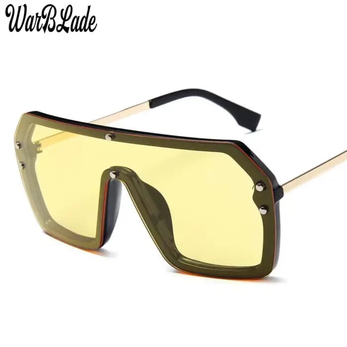 WarBLade – lunettes de soleil carrées surdimensionnées pour hommes et femmes