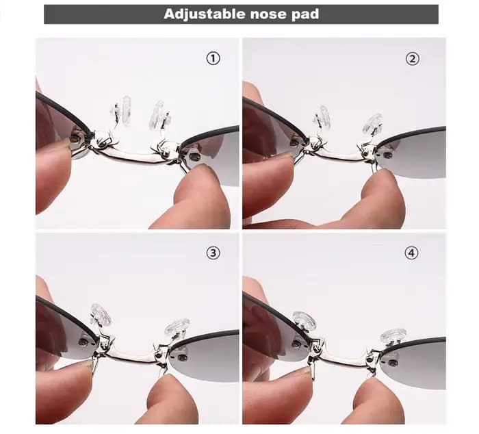 KAEDEK pince sur nez lunettes rondes sans monture matrice Morpheus