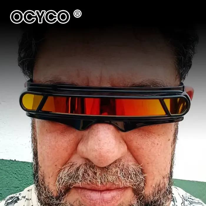 Futuriste Vintage carré lunettes de soleil polarisées hommes femmes marque de luxe concepteur