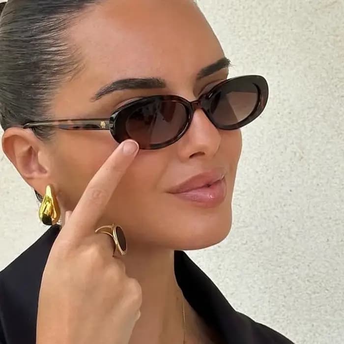 Petites lunettes de soleil ovales pour femmes