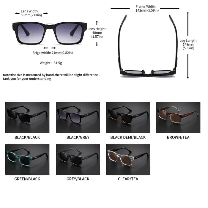 Lunettes de soleil rétro punk - Monture carrée protectrice