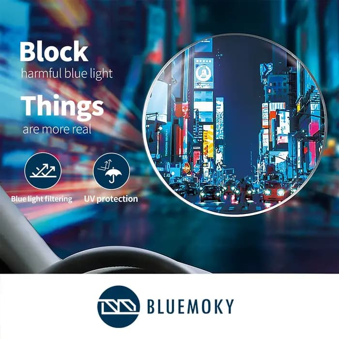 BLUEMOKY-Lunettes de lecture à lumière bleue pour hommes et femmes, Lunettes de lecture à monture carrée et antireflet pour ordinateur