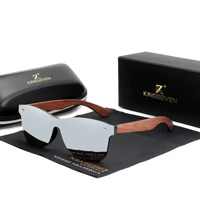 KINGSEVEN lunettes de soleil en bois naturel hommes Vintage classique polarisé mode femmes