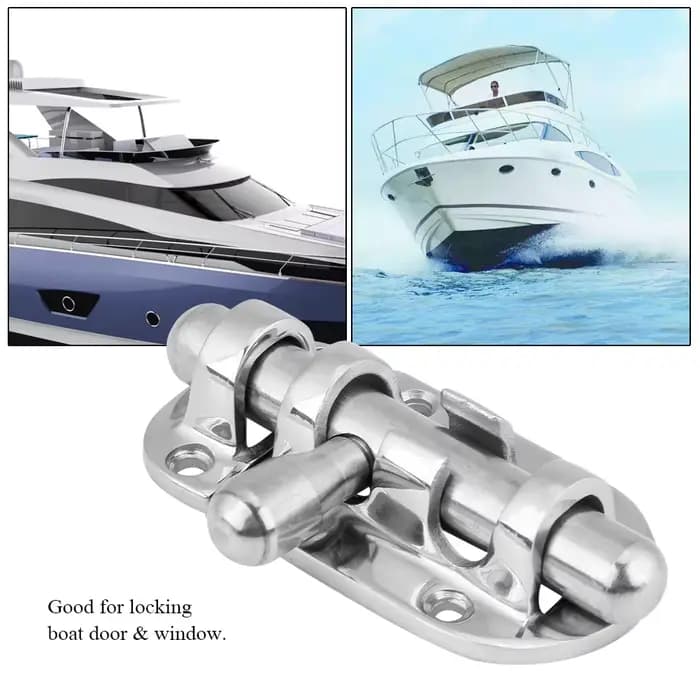 Loquet de porte et fenêtre de bateau en acier inoxydable marin, loquet coulissant à barillet, fermoir à barillet, verrou de barillet