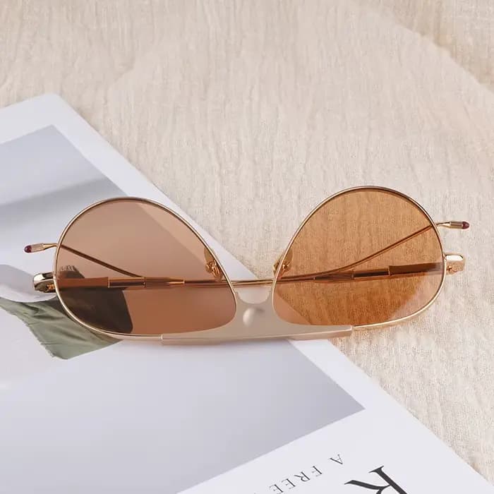 JMM DAIDO alliage concepteur grandes lunettes de soleil ovales hommes classique Uv400