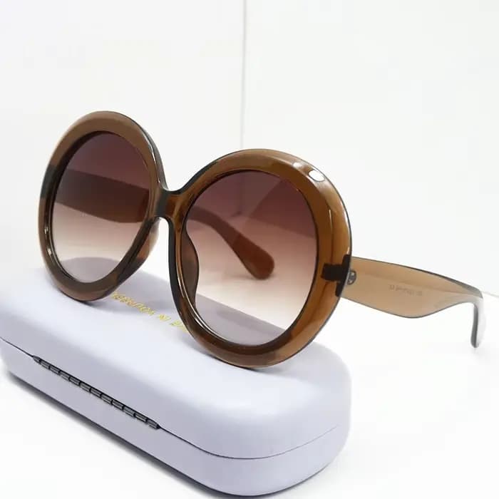 Lunettes de soleil rondes surdimensionnées pour femmes et hommes