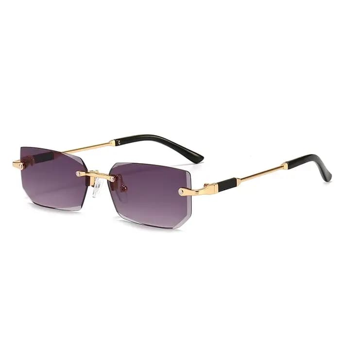 Lunettes de soleil sans monture à la mode pour hommes et femmes