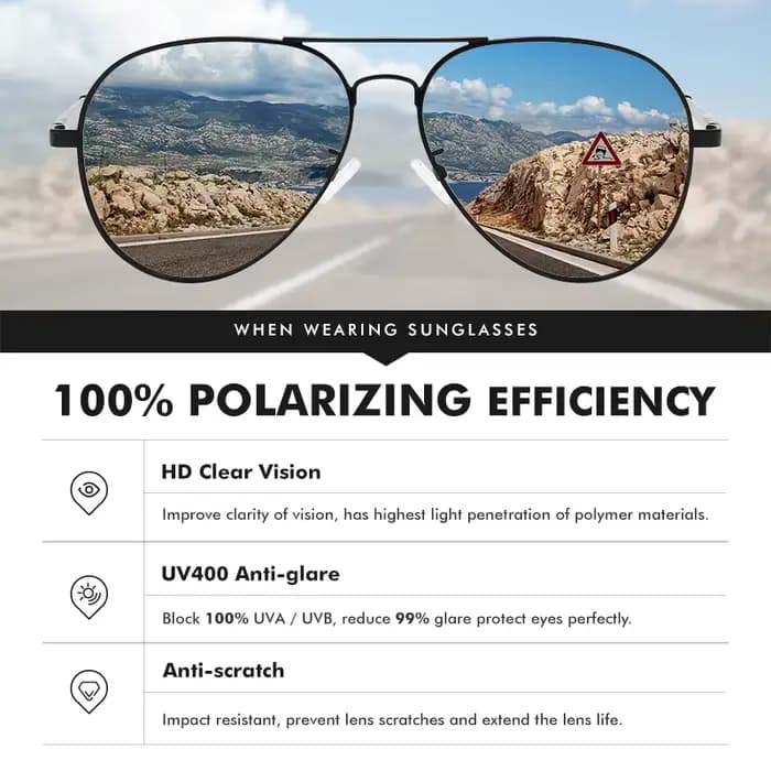 Lunettes de soleil photochromiques de qualité LM pour hommes et femmes