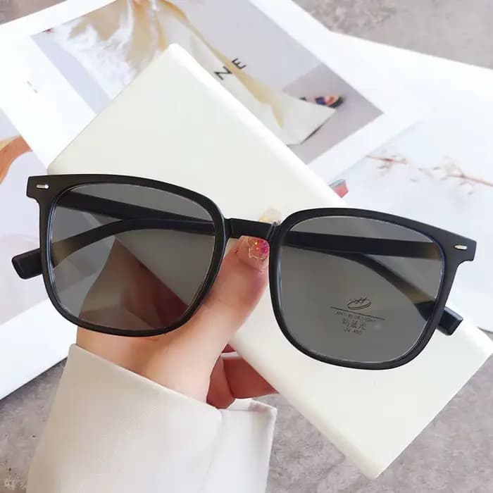 Lunettes de soleil myopie à cadre noir pour hommes