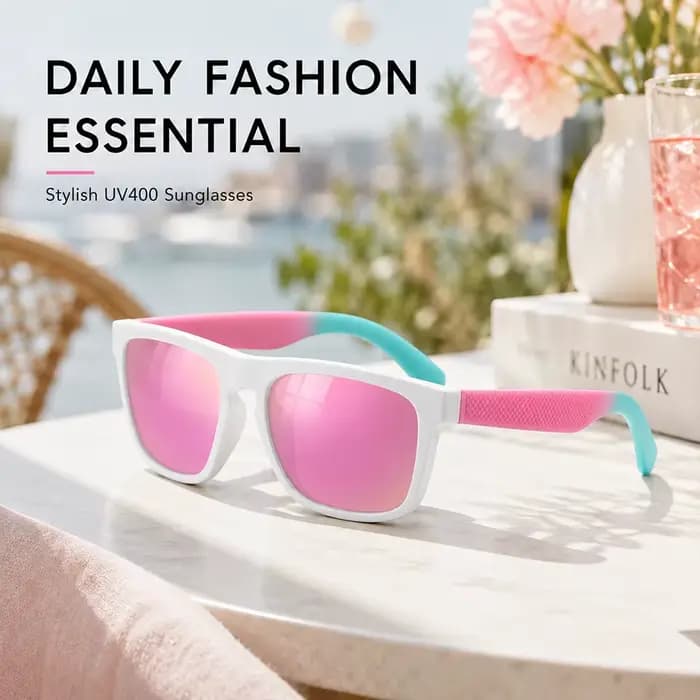 Lunettes de soleil carrées polarisées pour femmes et hommes