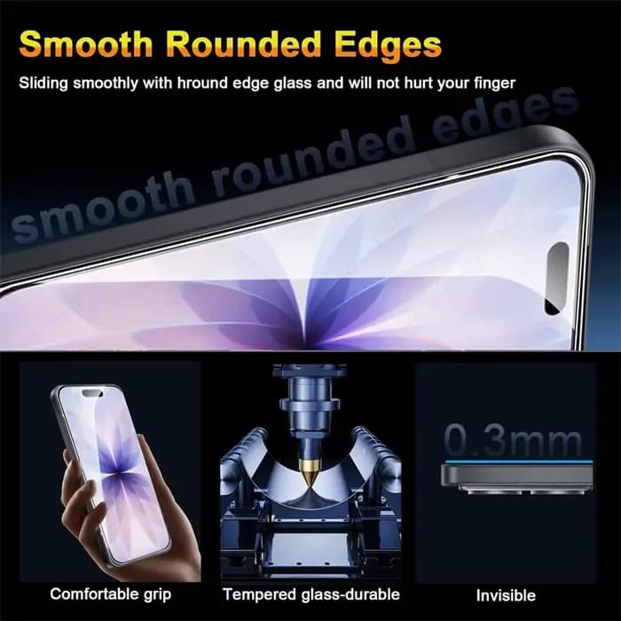 Lot de 4-1 verres protecteurs 9H pour coque iPhone 17, verre de protection HD pour iPhone 17 Pro Max, 17e, iPhone17ProMax, i17ProMax, i17Pro, i17, iAir, i17e