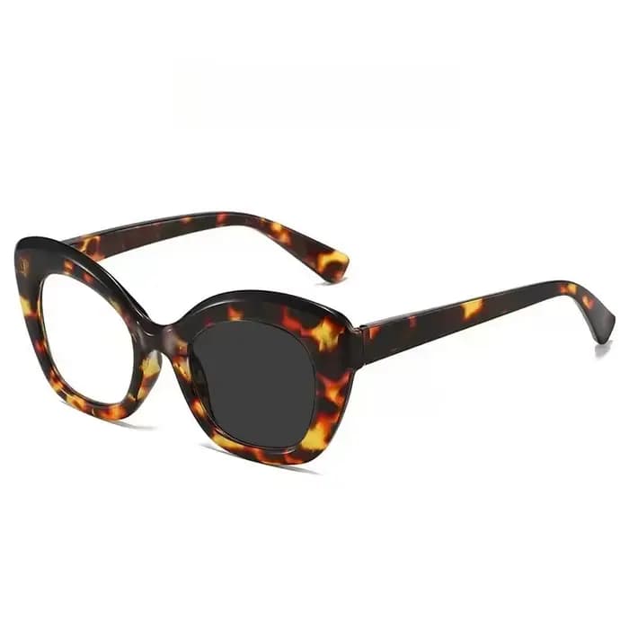 Lunettes photochromiques œil de chat à grande monture pour myopie