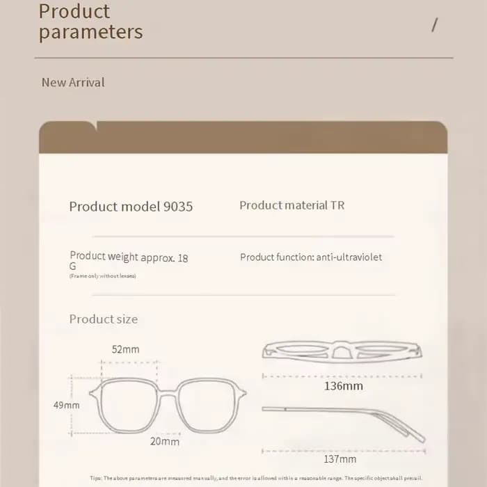 Lunettes à petite monture ovale en fil d'or littéraire
