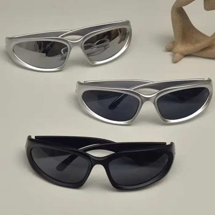 Nouveau Y2K sport Punk lunettes de soleil femmes marque concepteur carré