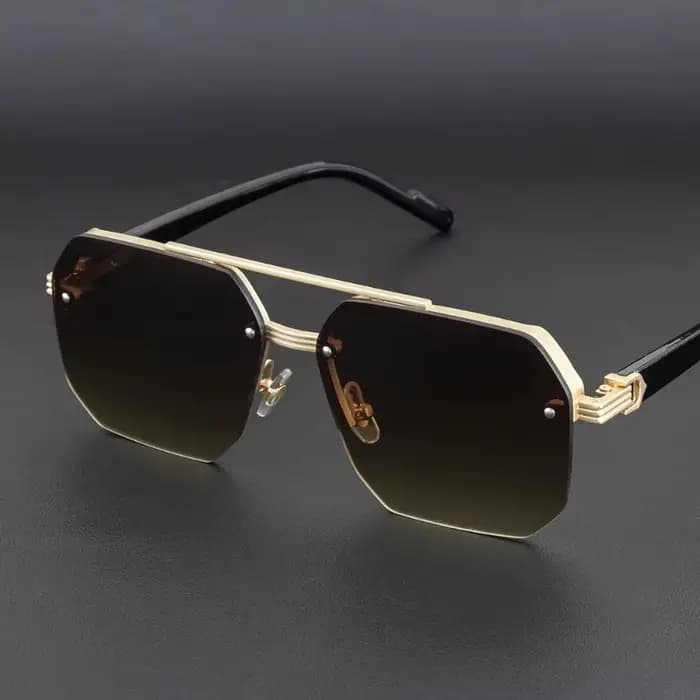 Lunettes de soleil métalliques pour hommes