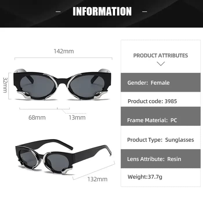 Lunettes de soleil rectangulaires vintage pour femmes et hommes