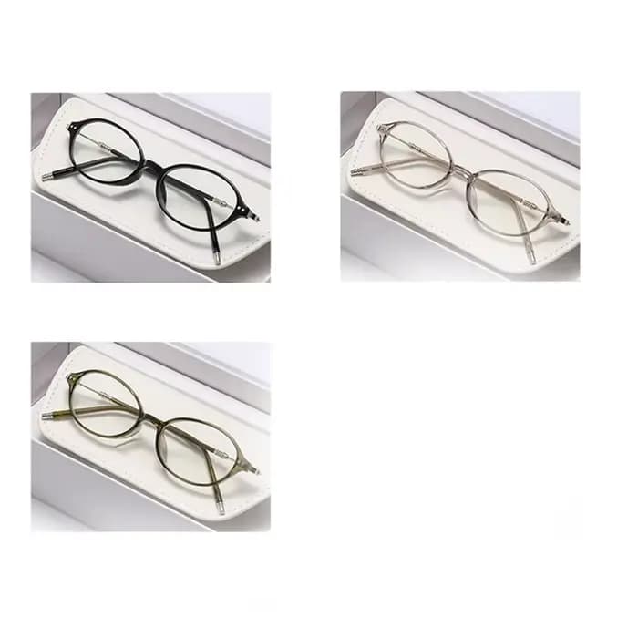 Lunettes de myopie photochromiques ovales anti-lumière bleue pour hommes et femmes
