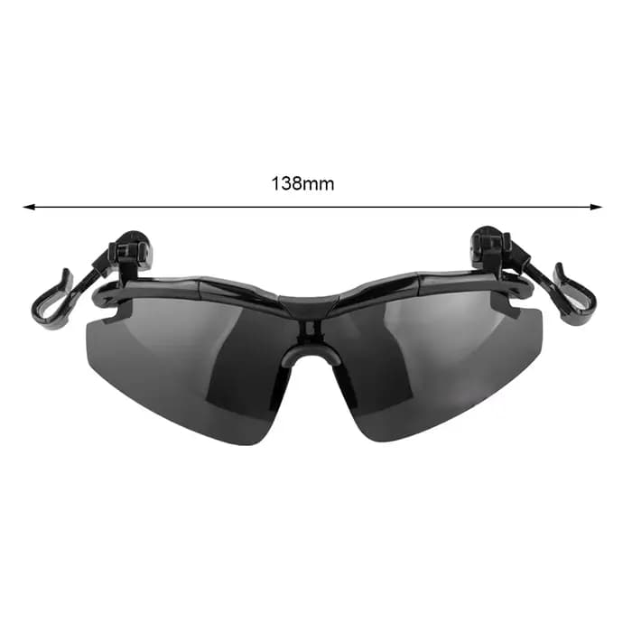 Lunettes de soleil réglables avec pince à chapeau