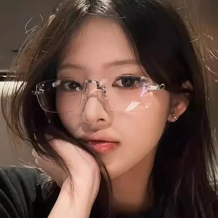 Lunettes carrées vintage sans monture pour unisexe