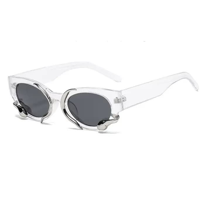 Lunettes de soleil œil de chat vintage pour hommes et femmes, lunettes de soleil de créateur de marque de luxe, lunettes de soleil punk tendance, nuances sexy pour dames, lunettes de salle, UV400