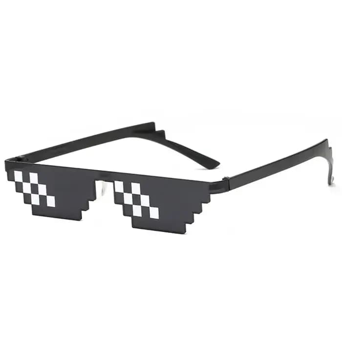 Lunettes de soleil rétro en mosaïque pour hommes