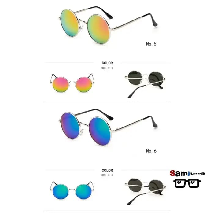 Lunettes de soleil polarisées rondes classiques de la marque Samjune