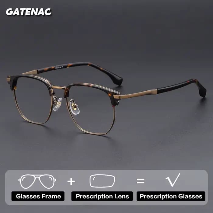 Lunettes de vue vintage Gatenac pour hommes et femmes