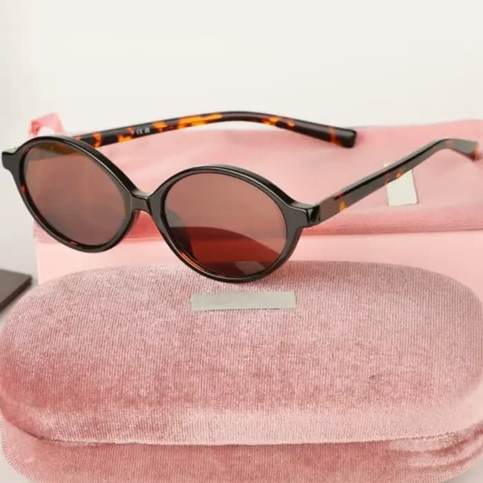 Lunettes de soleil ovales en acétate pour femmes